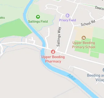 map for Upper Beeding Pharmacy