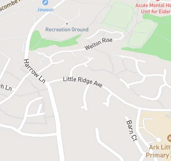 map for Little Ridge Surgery * Closed