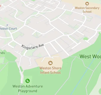 map for Weston Shore Infant School