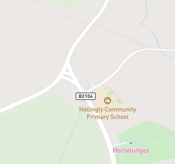 map for Hellingly Community Primary School