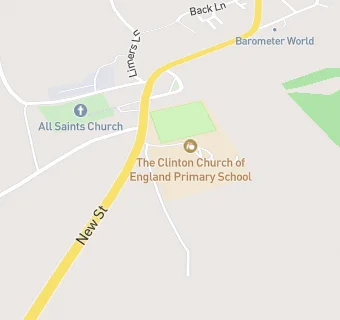 map for The Clinton Church of England Primary School