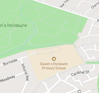 map for Queen's Inclosure Primary School