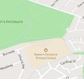 map for Queens Inclosure School