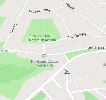 map for RVS Lunch Club at Rowlands Castle Parish Hall