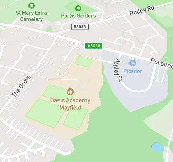 map for Oasis Academy Mayfield