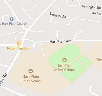 map for Hart Plain Junior School