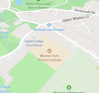 map for Weston Park Junior School