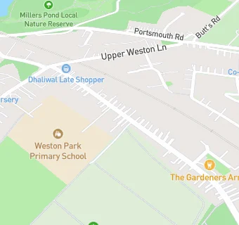 map for Weston Park Primary School