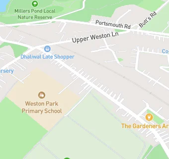 map for Weston Park Primary School