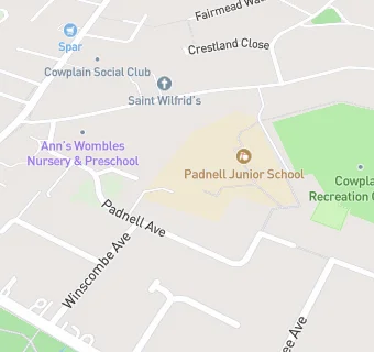 map for Padnell Infant School