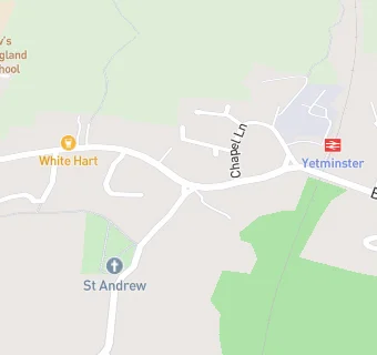 map for YETMINSTER CHURCH HALL