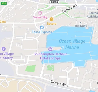 map for Southampton Harbour Hotel