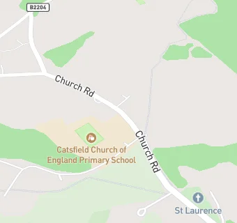 map for Catsfield Church of England Primary School