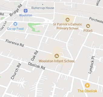 map for Woolston Infant School