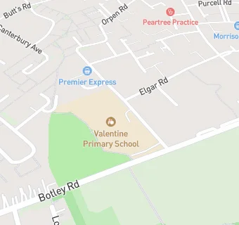 map for Valentine Primary School