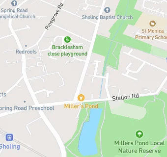 map for Millers Pond Pub