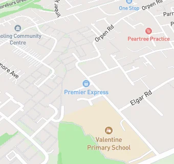 map for Heathfield Junior School