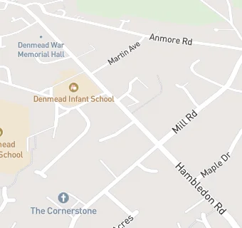 map for Denmead Dental