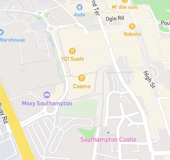 map for Cosmo Southampton