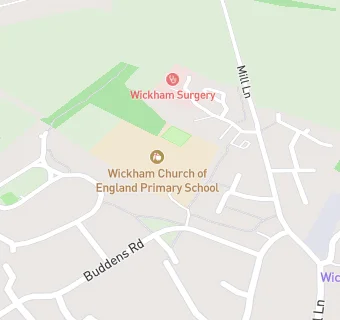 map for Wickham Church of England Primary School