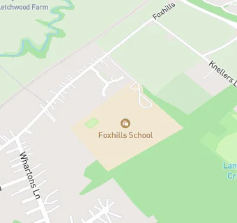 map for Foxhills Junior School