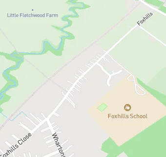 map for Foxhills Infant School