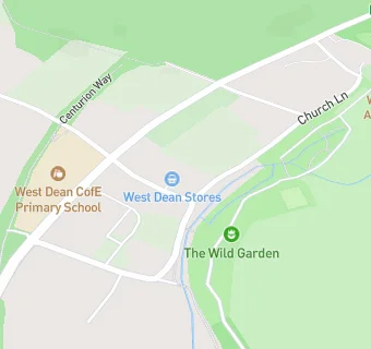 map for West Dean Stores