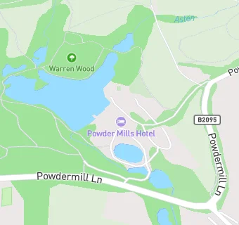 map for Powdermills Hotel