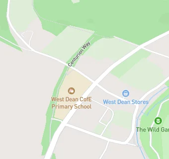 map for West Dean CofE Primary School