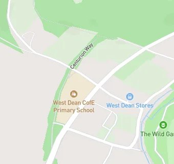 map for West Dean Pre-School Nursery