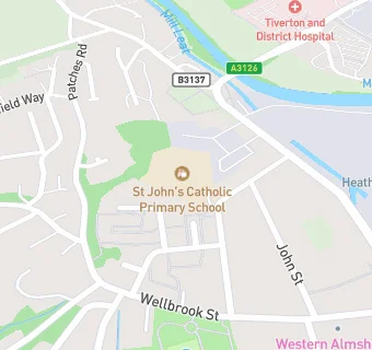 map for St John's Catholic Primary School