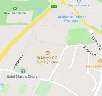 map for St Mary's CofE Primary School