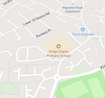 map for Kings Copse Primary School