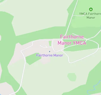 map for YMCA Fairthorne Manor Catering Only