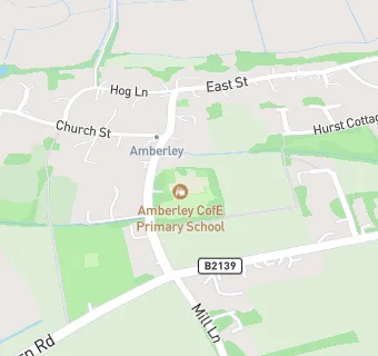 map for Amberley CofE Primary School