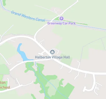 map for Halberton Village Hall