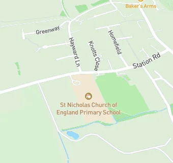 map for St Nicholas Church of England Primary School, Child Okeford