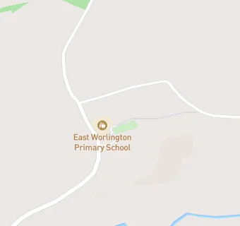 map for East Worlington Primary School