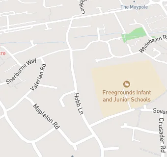 map for Freegrounds Infant School