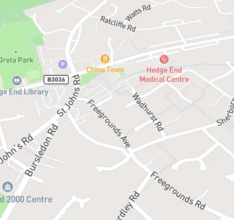 map for Hedge End Dental Surgery