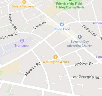 map for Wellington Arms