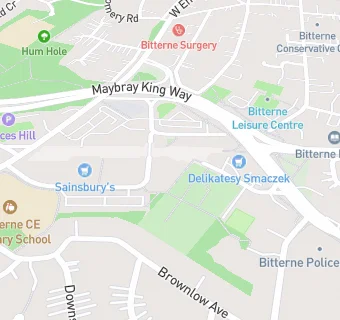 map for Bitterne United Reformed Church