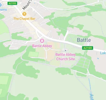 map for The Friends of Battle Abbey School (FOBAS)