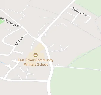 map for East Coker Community Primary School