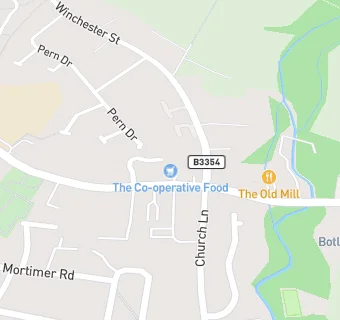 map for CO-OP and Post Office