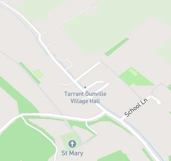 map for Tarrant Gunville Village Hall