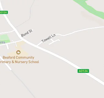 map for Beaford Community Primary & Nursery School