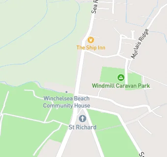 map for Winchelsea Beach Branch Surgery