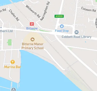 map for Bitterne Manor Primary School