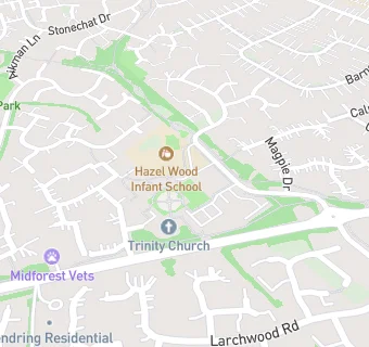 map for Hazel Wood Infant School